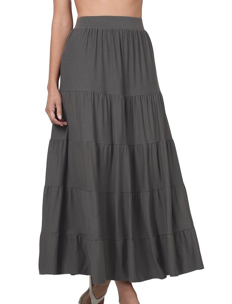 Elise Tiered Maxi Skirt