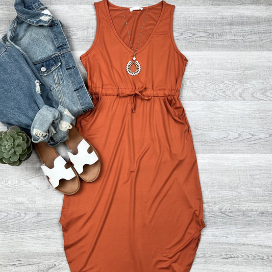 Brooke Side Pockets Sleeveless Dress | Mango