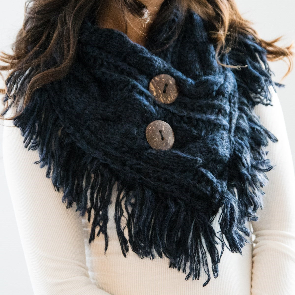 Adi chunky knit scarf