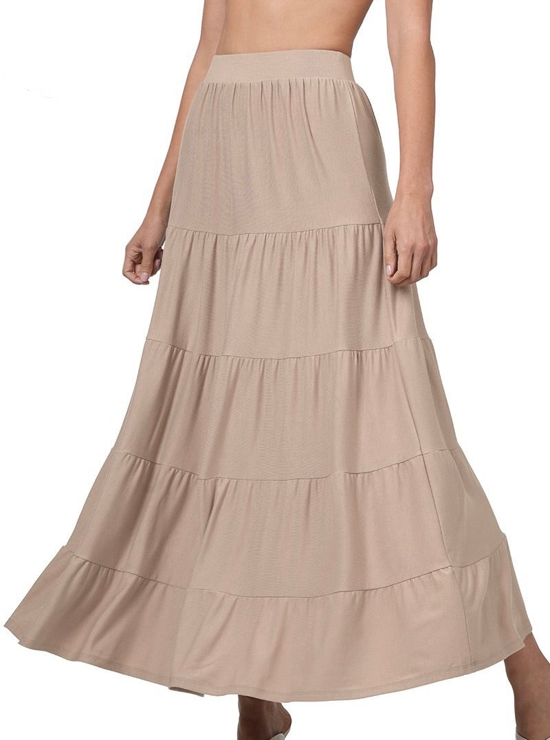 Elise Tiered Maxi Skirt