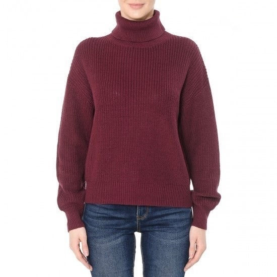 Turtle Neck Crop Sweater