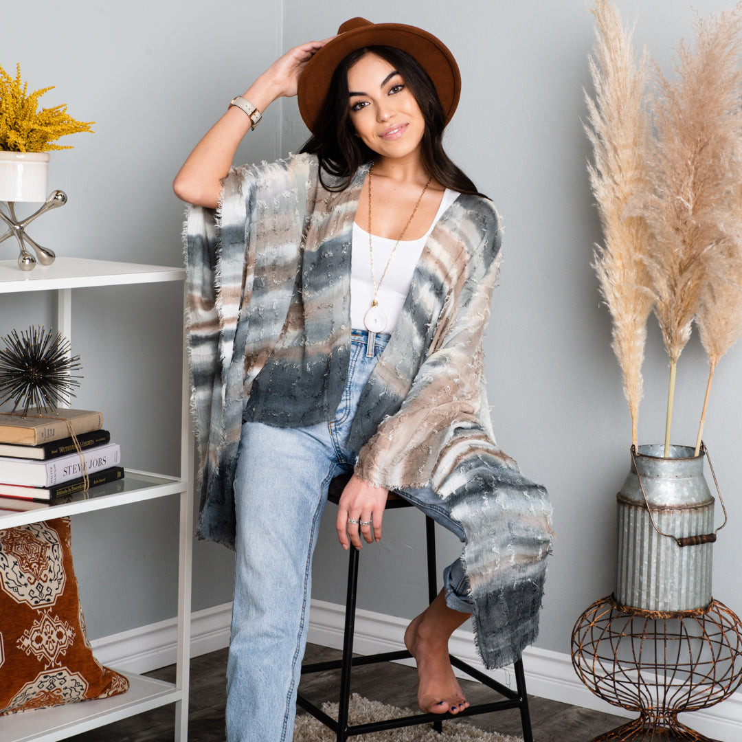 Sophia Dip Dye Kimono