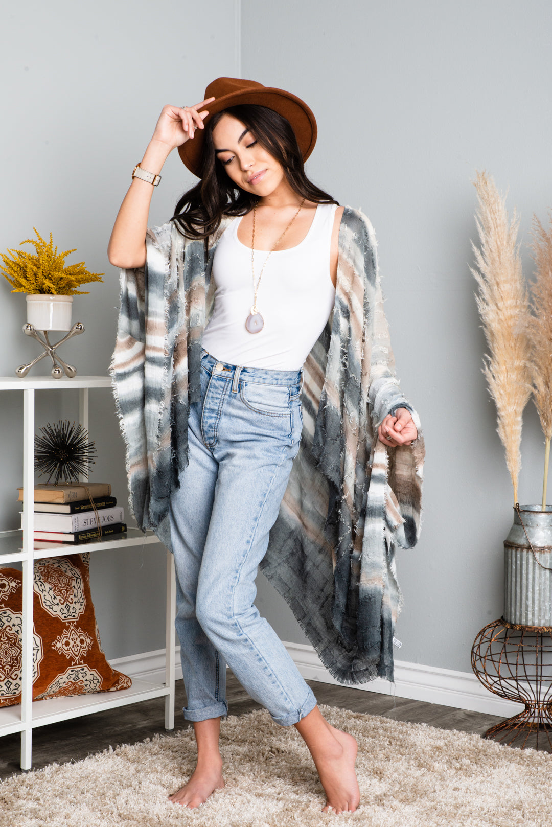 Sophia Dip Dye Kimono