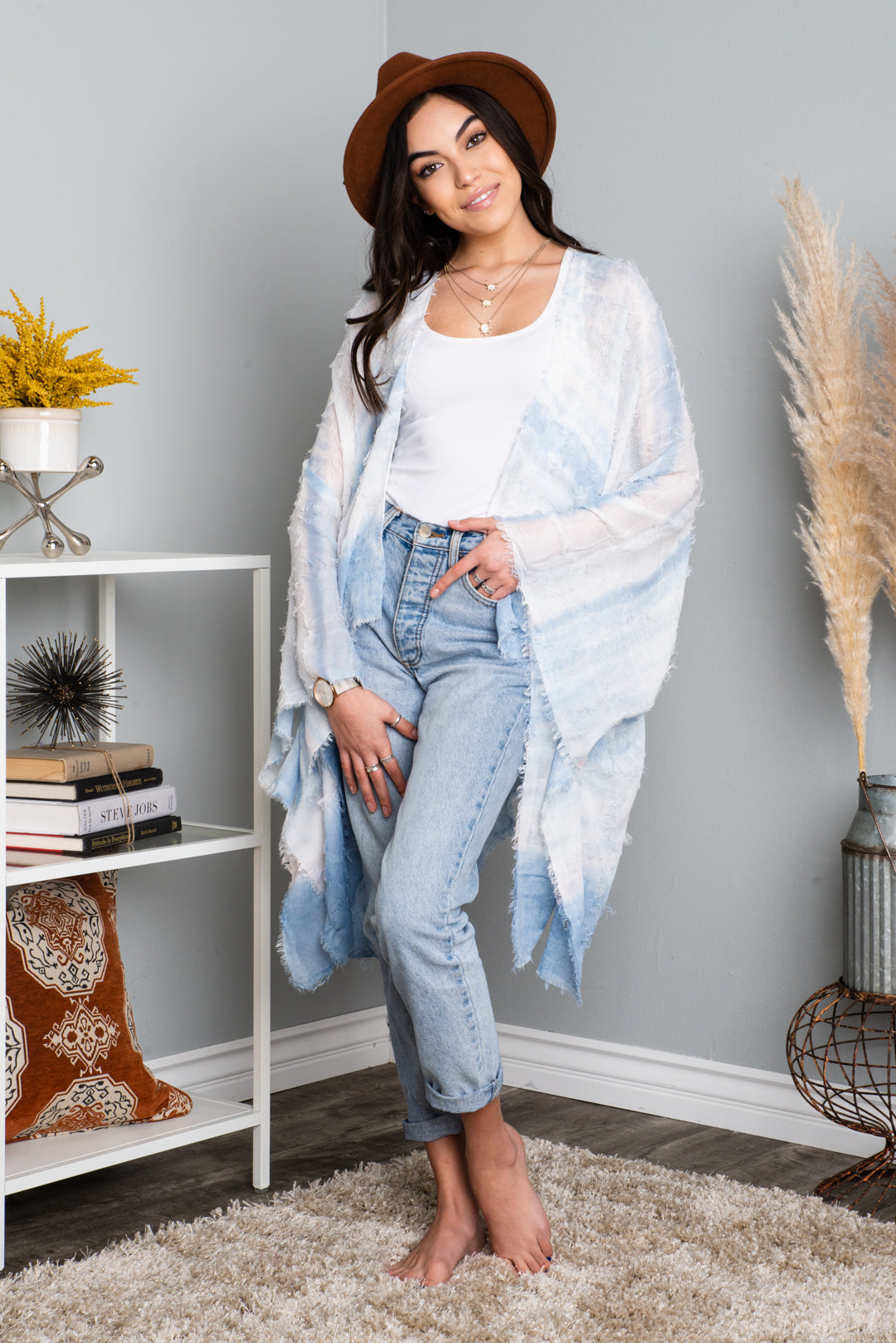 Sophia Dip Dye Kimono