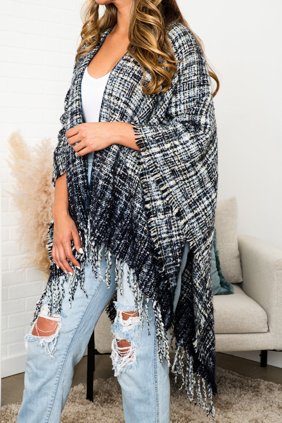 Alina Comfy Ruana Boho Ruana