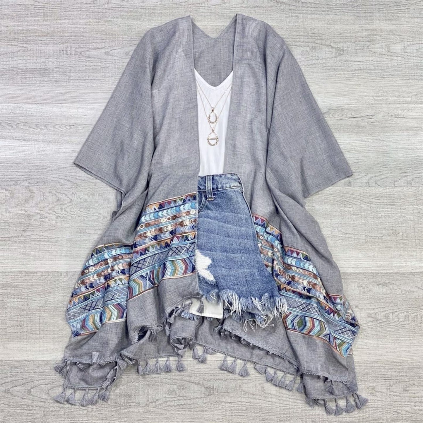 Brandie Tassel Kimono