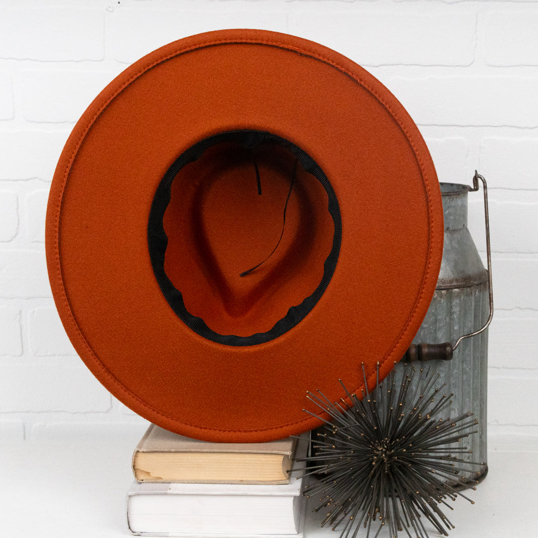 Jessie Flat Brim Buckle Hat