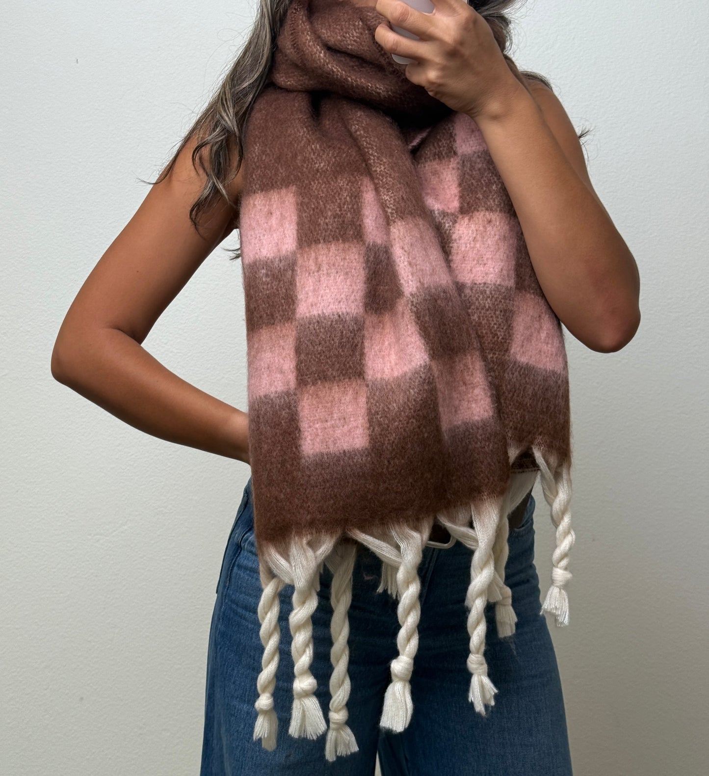 Regina Checker Chunky Skarf