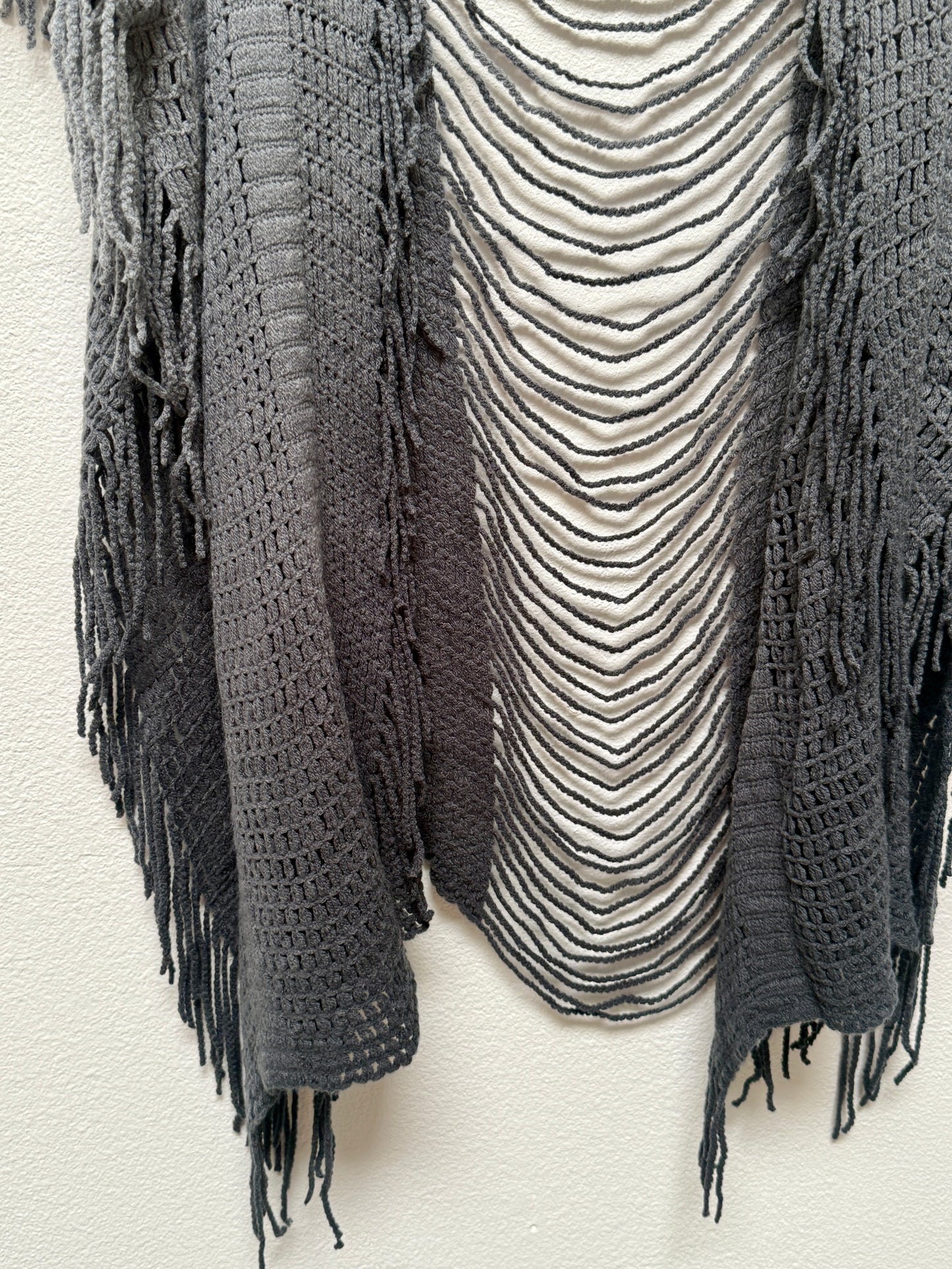 Eli Fringe Ombre ruana/ Cardigan