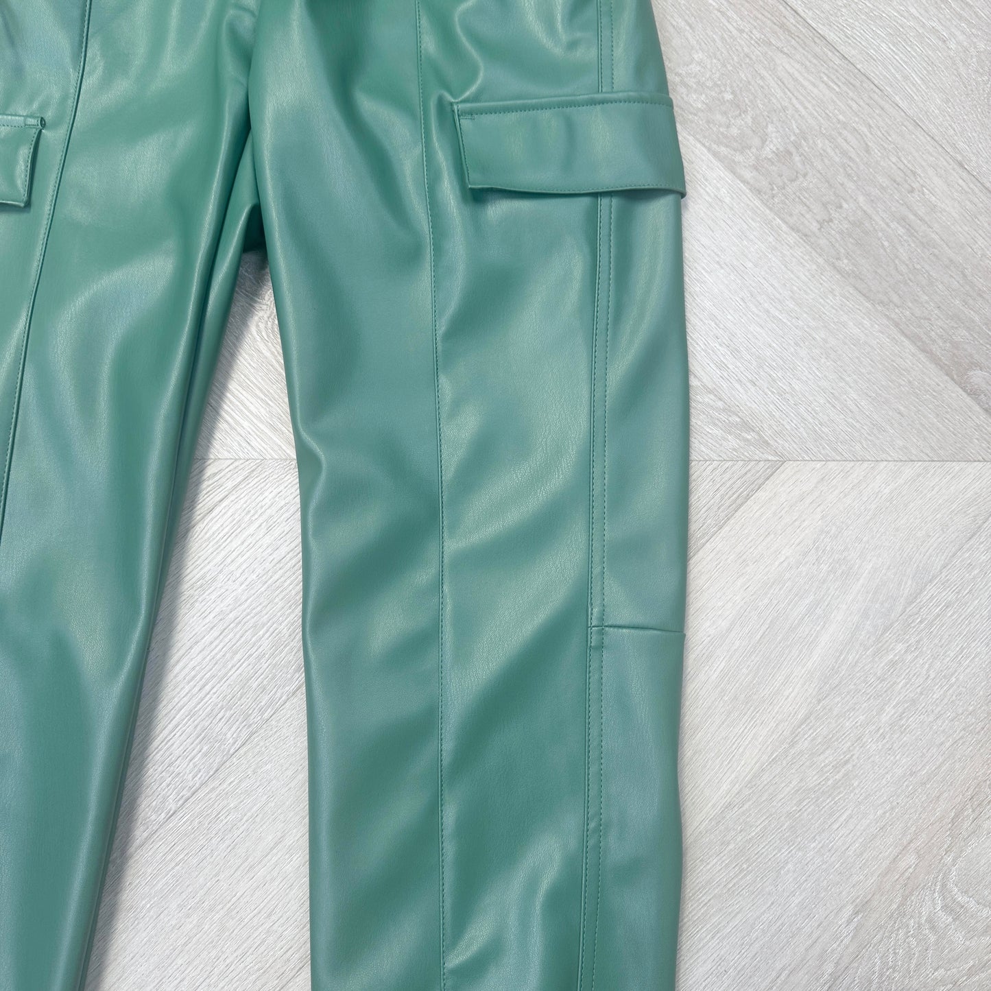 Cargo Faux Leather Joggers