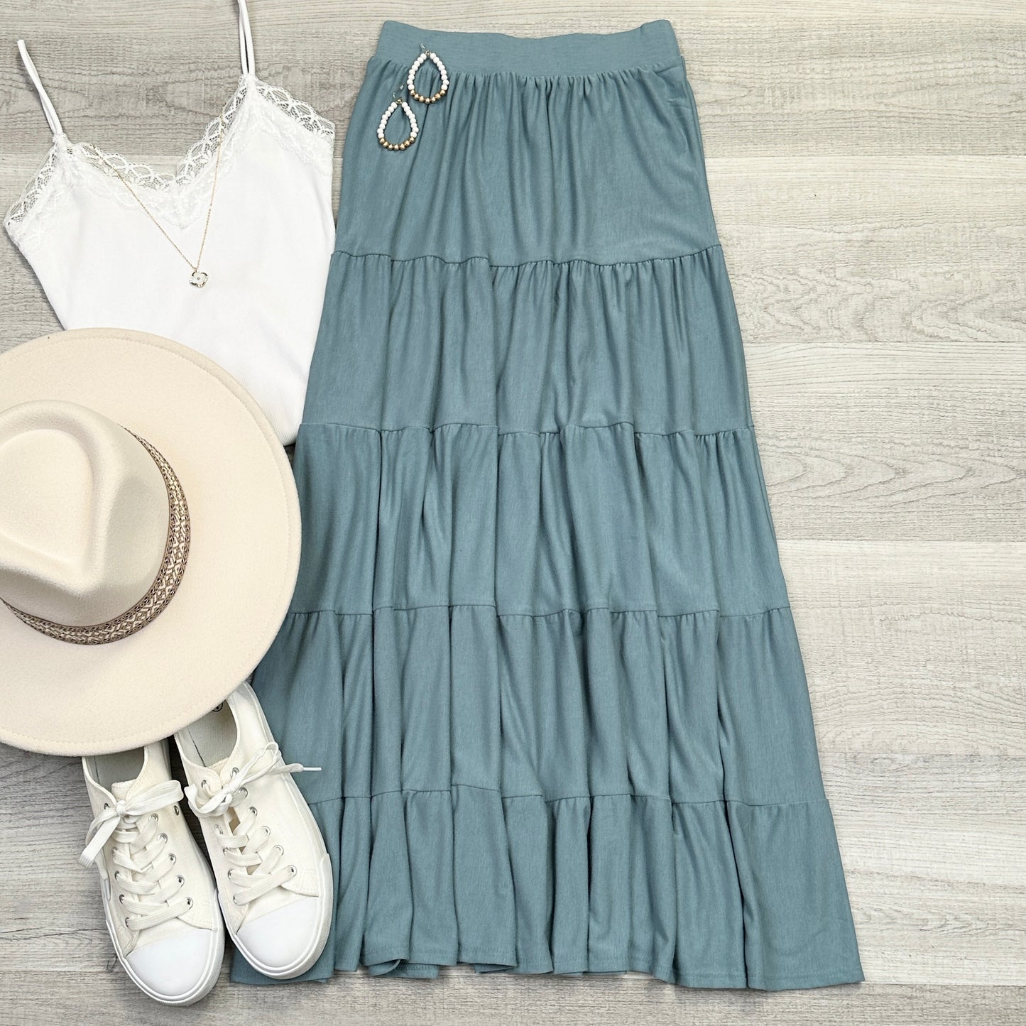 Elise Tiered Maxi Skirt