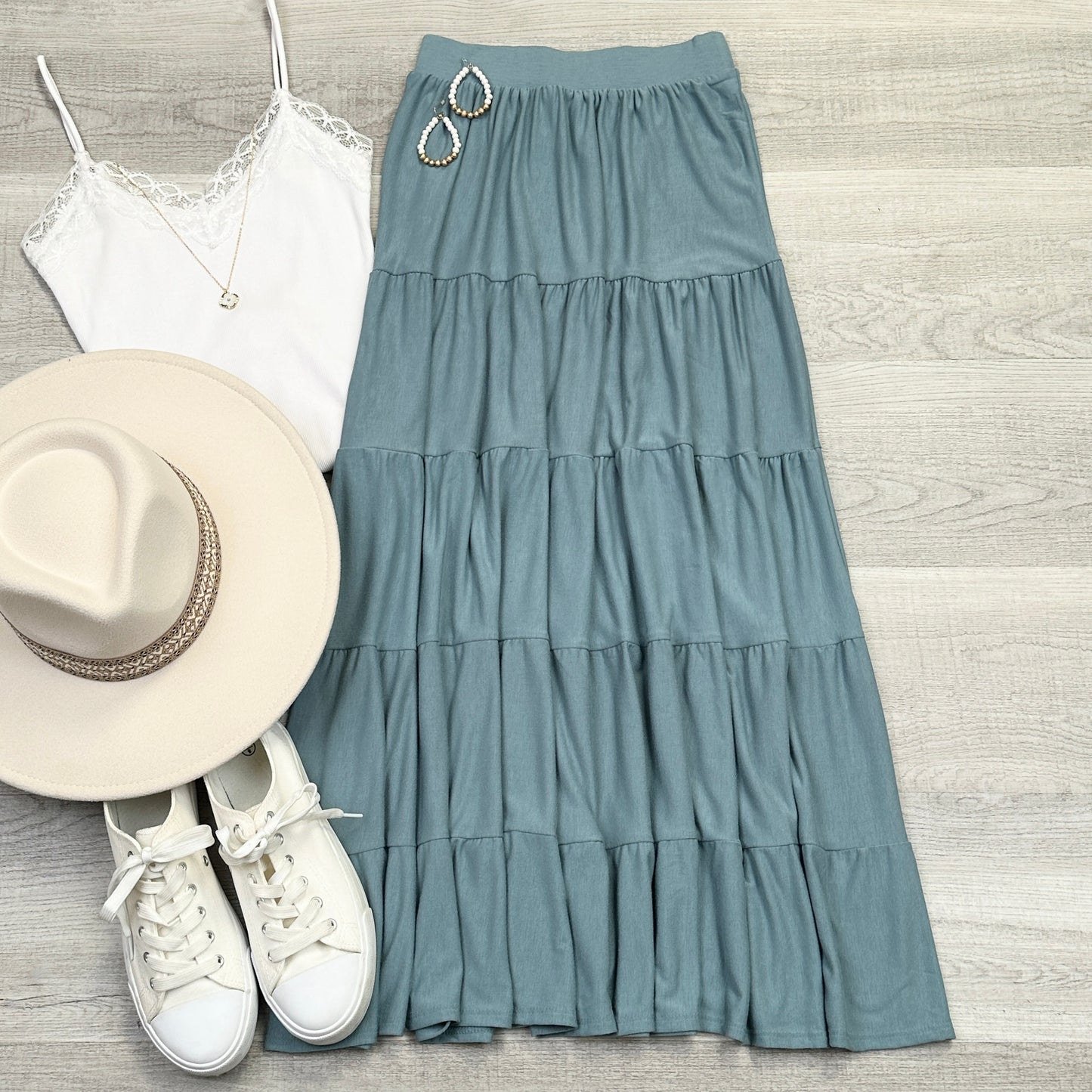 Elise Tiered Maxi Skirt