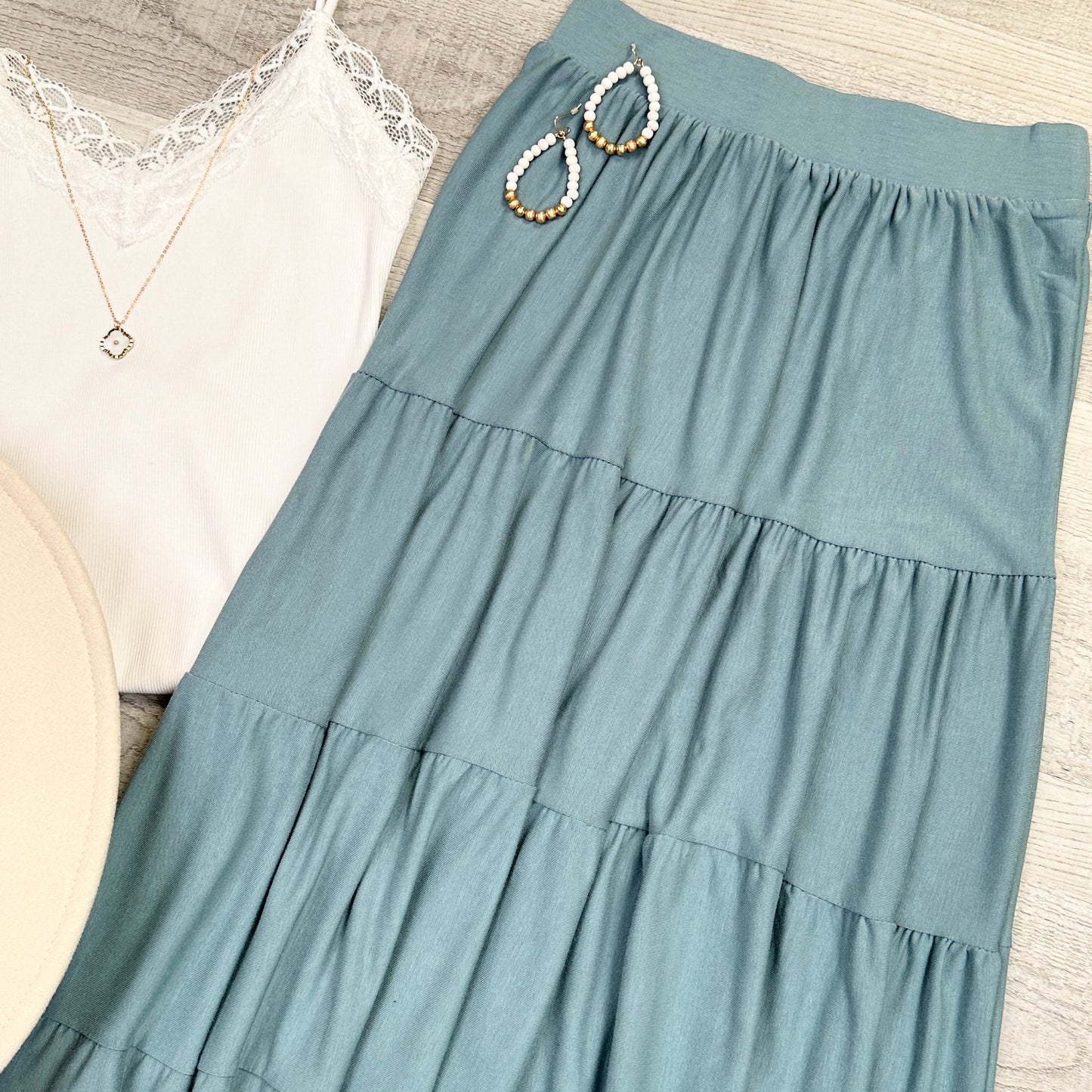 Elise Tiered Maxi Skirt