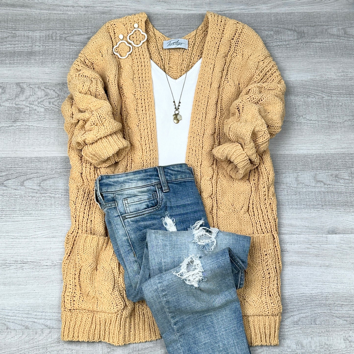 Susy Buttery Soft Cable knit Cardigan