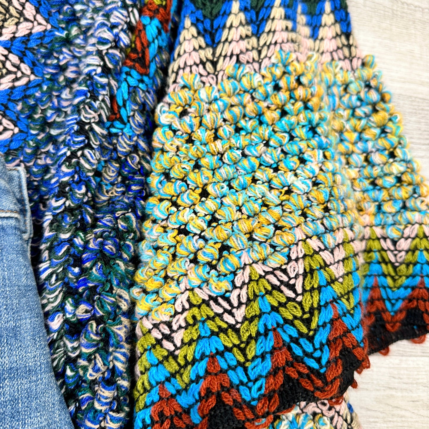 Dalila Colorful Ruana/ Cardigan