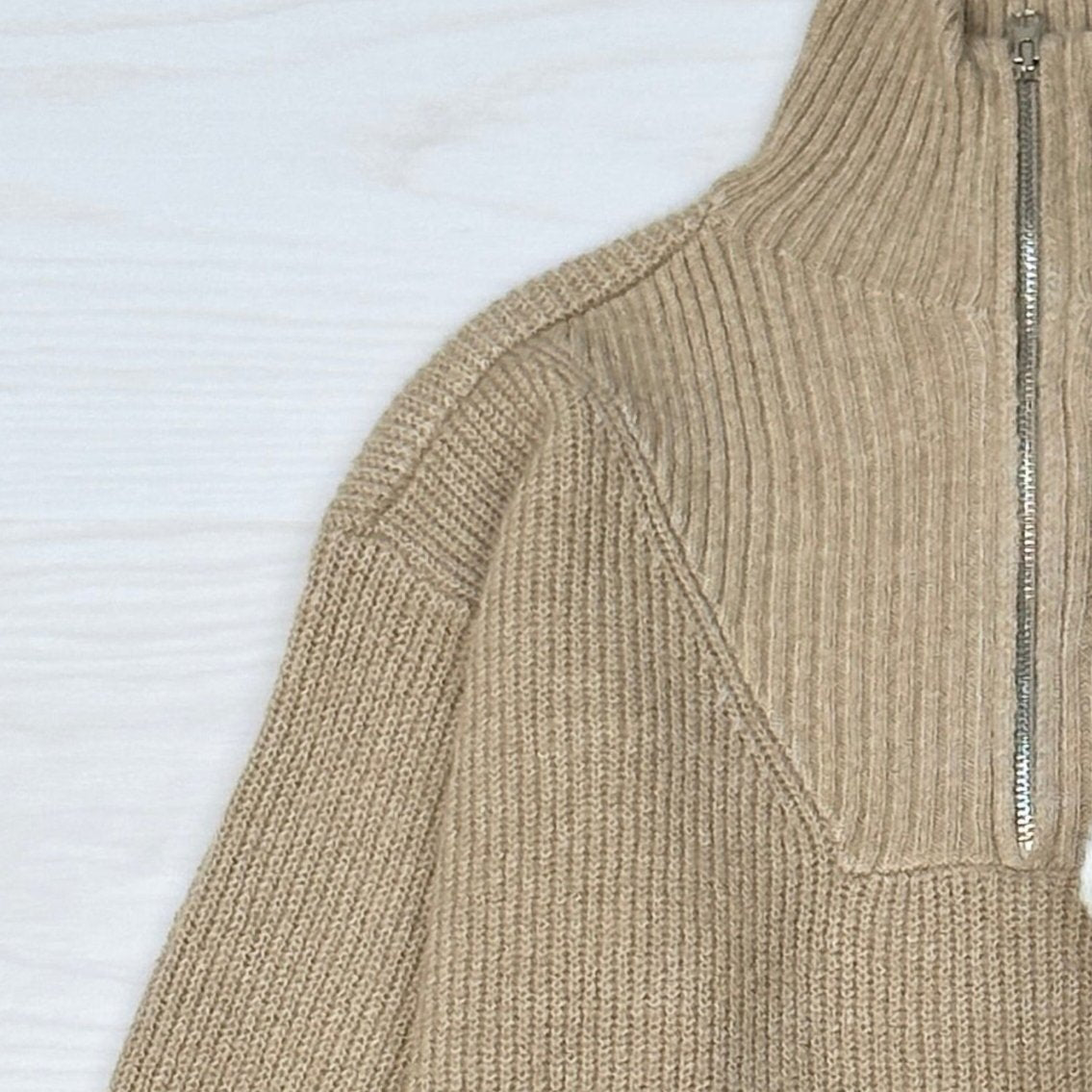 Lucy mock neck half zip sweater