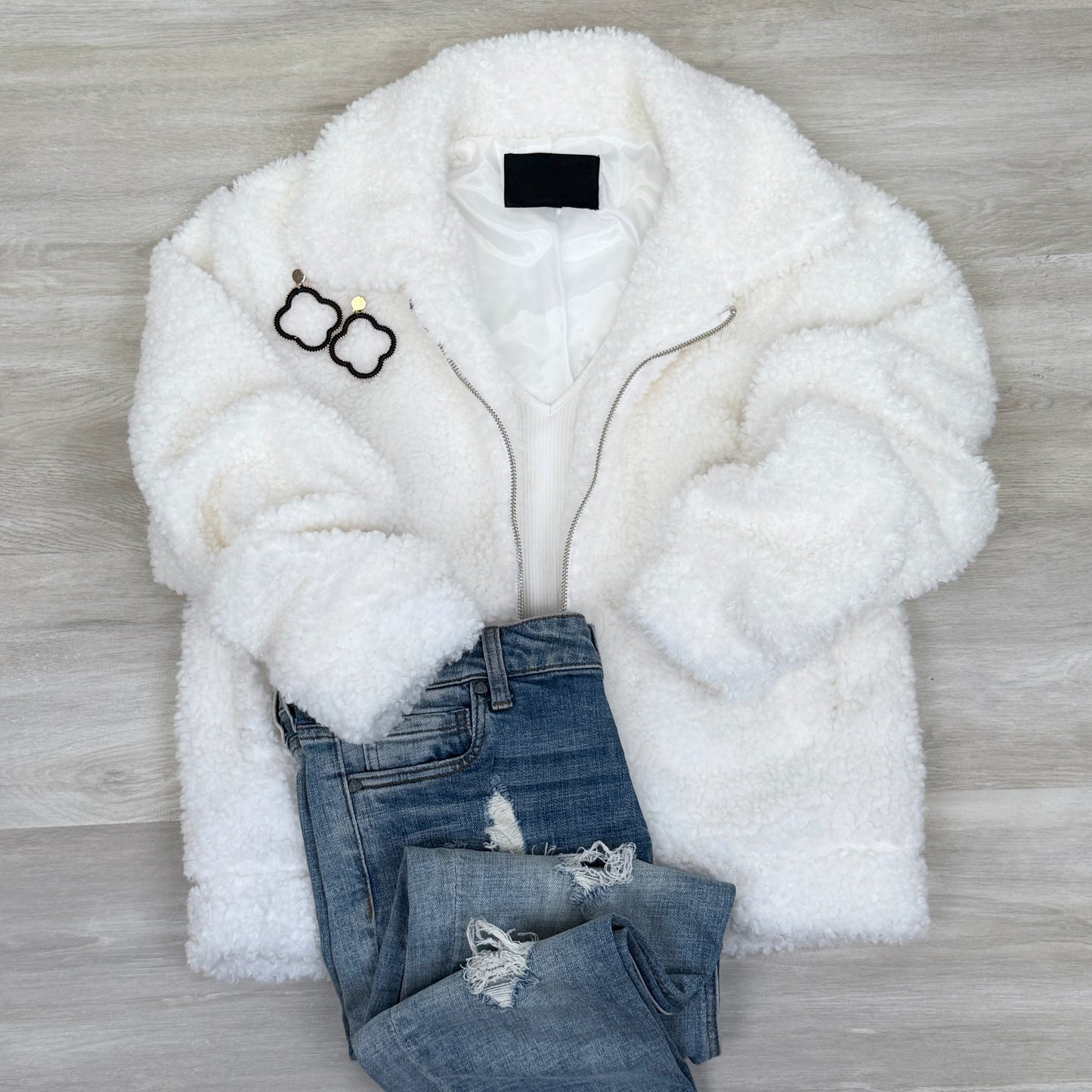 Julie Sherpa like Cozy zip up Jacket