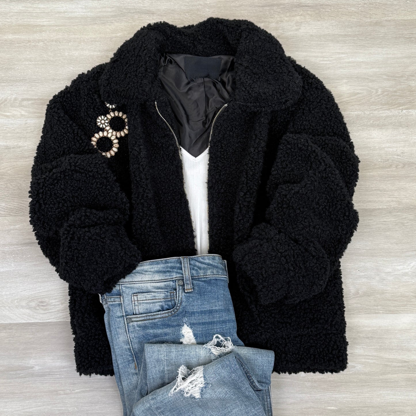 Julie Sherpa like Cozy zip up Jacket
