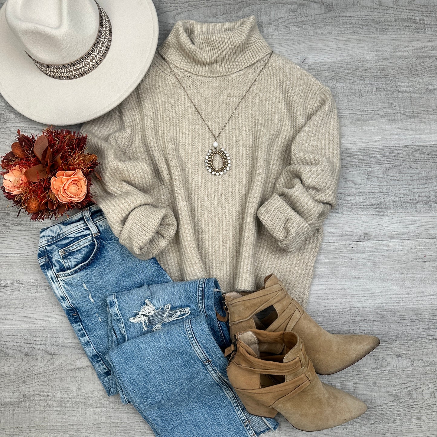 Claudia turtle neck comfy sweater