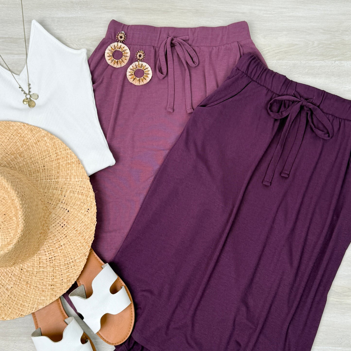 Spring Summer Tulip Pocket Skirt