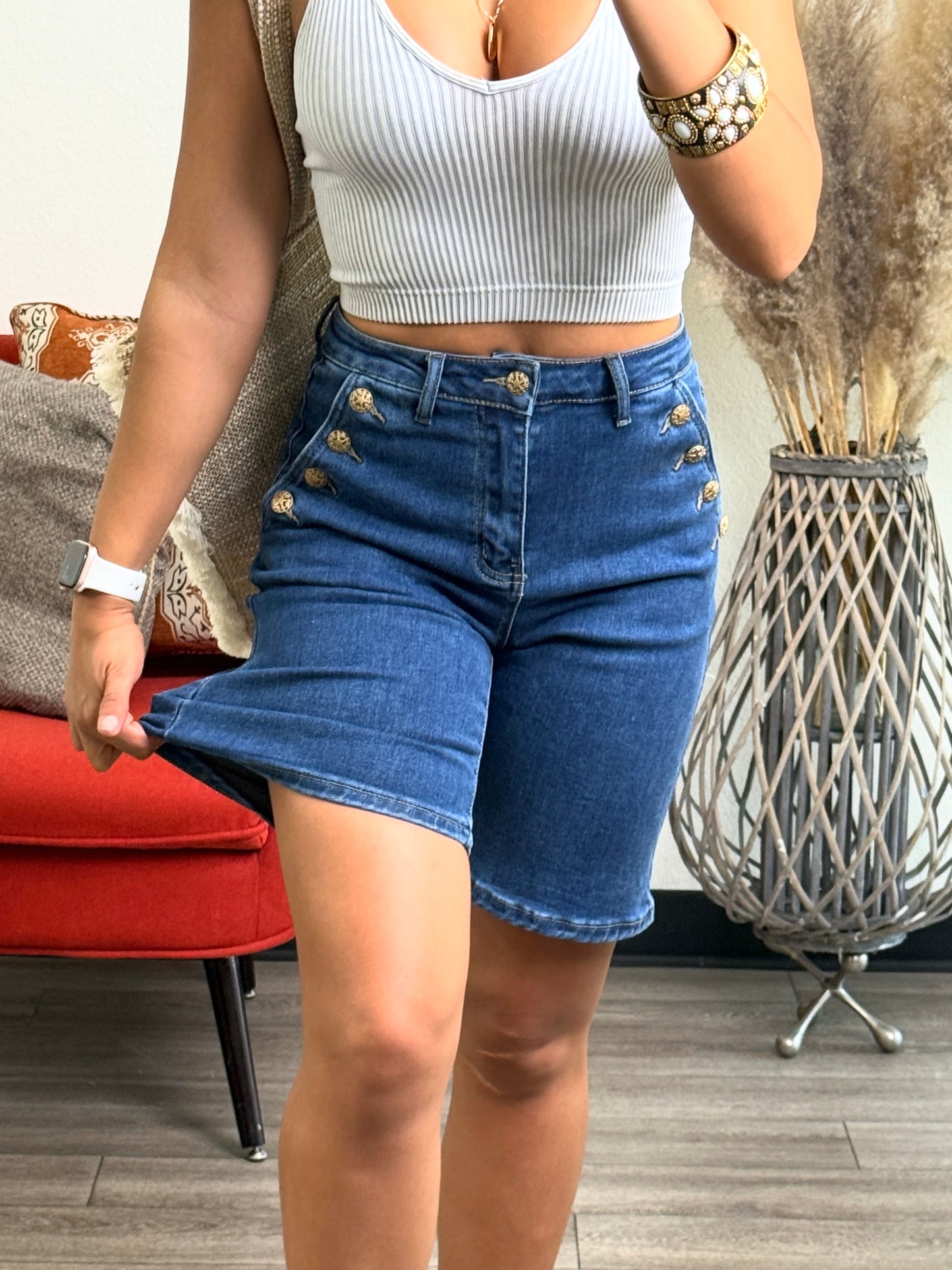 Regina High waisted Bermuda Shorts