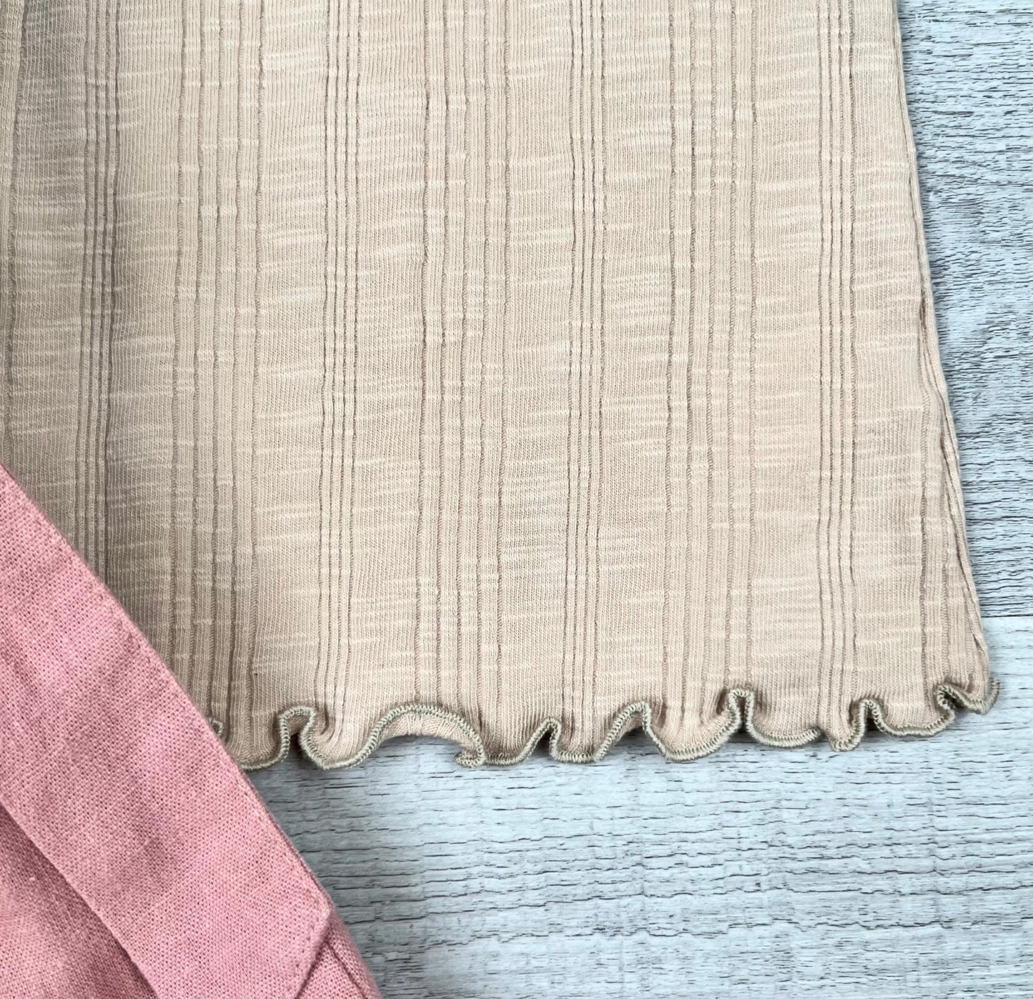 Ribbed Scoop neck Tank Top