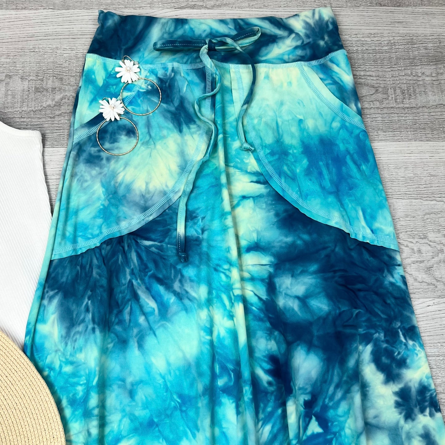 Luna Tie dye maxi skirt