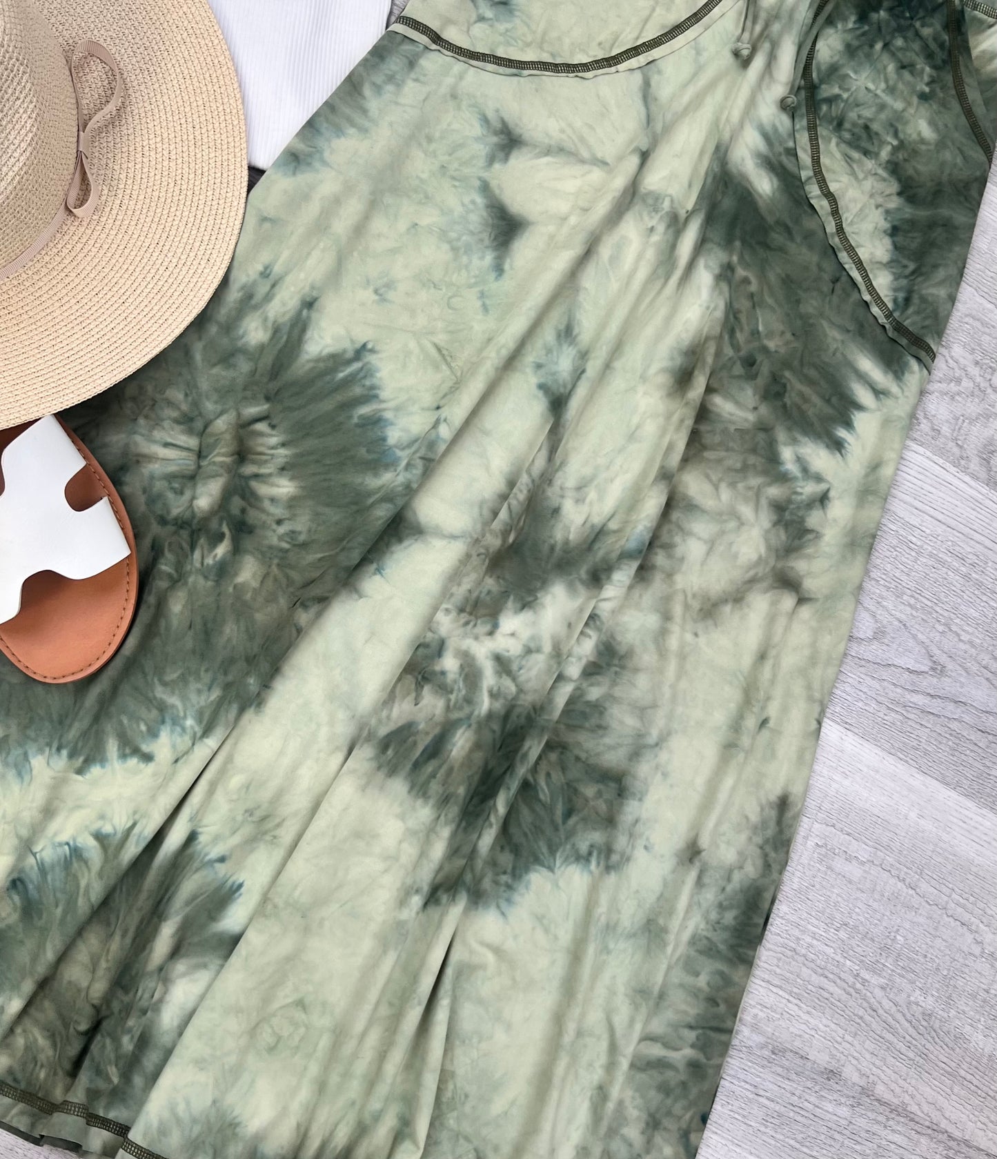 Luna Tie dye maxi skirt