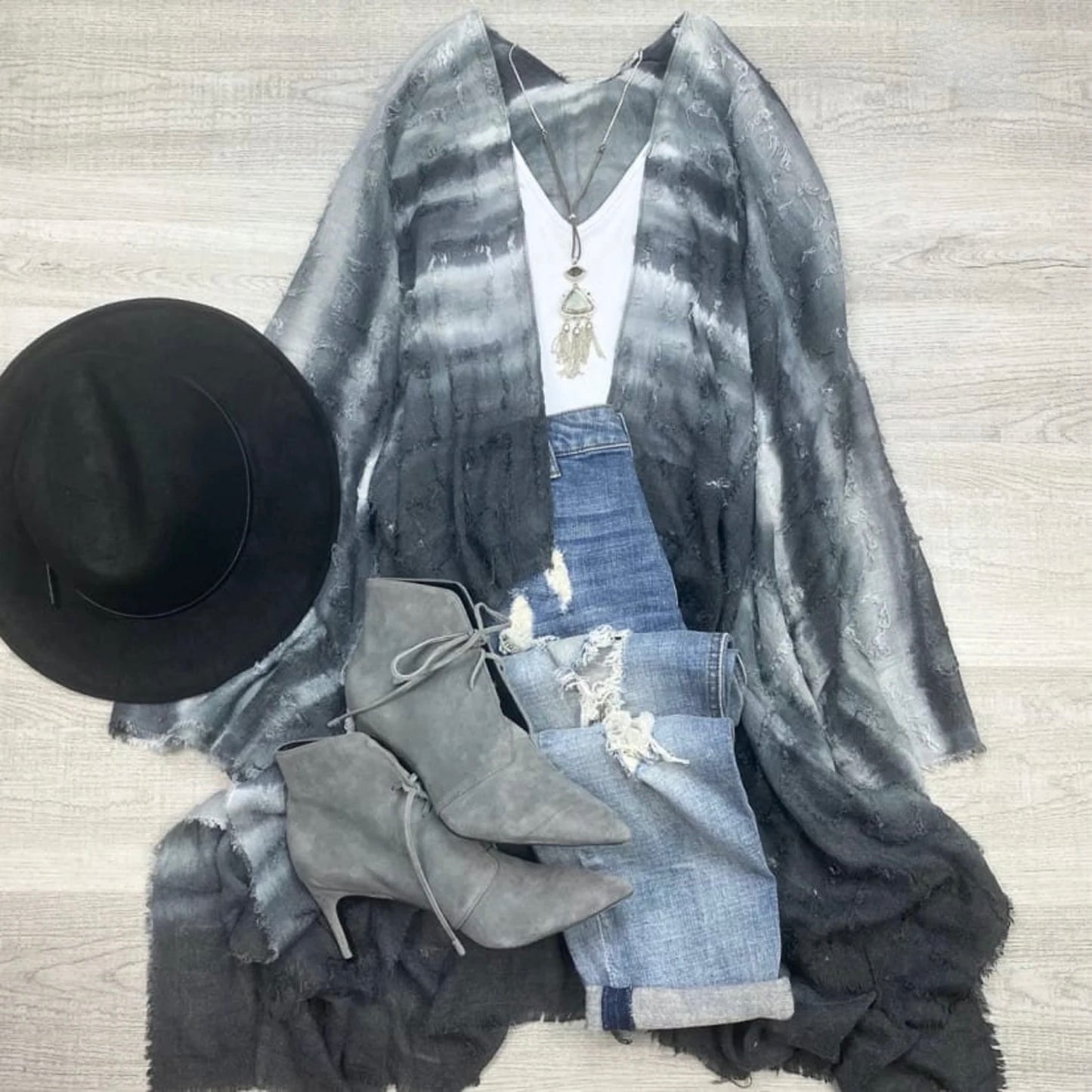 Sophia Dip Dye Kimono