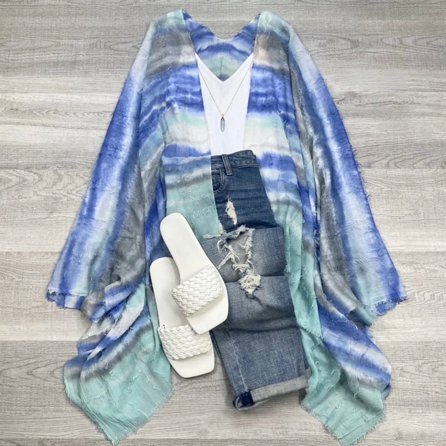 Sophia Dip Dye Kimono