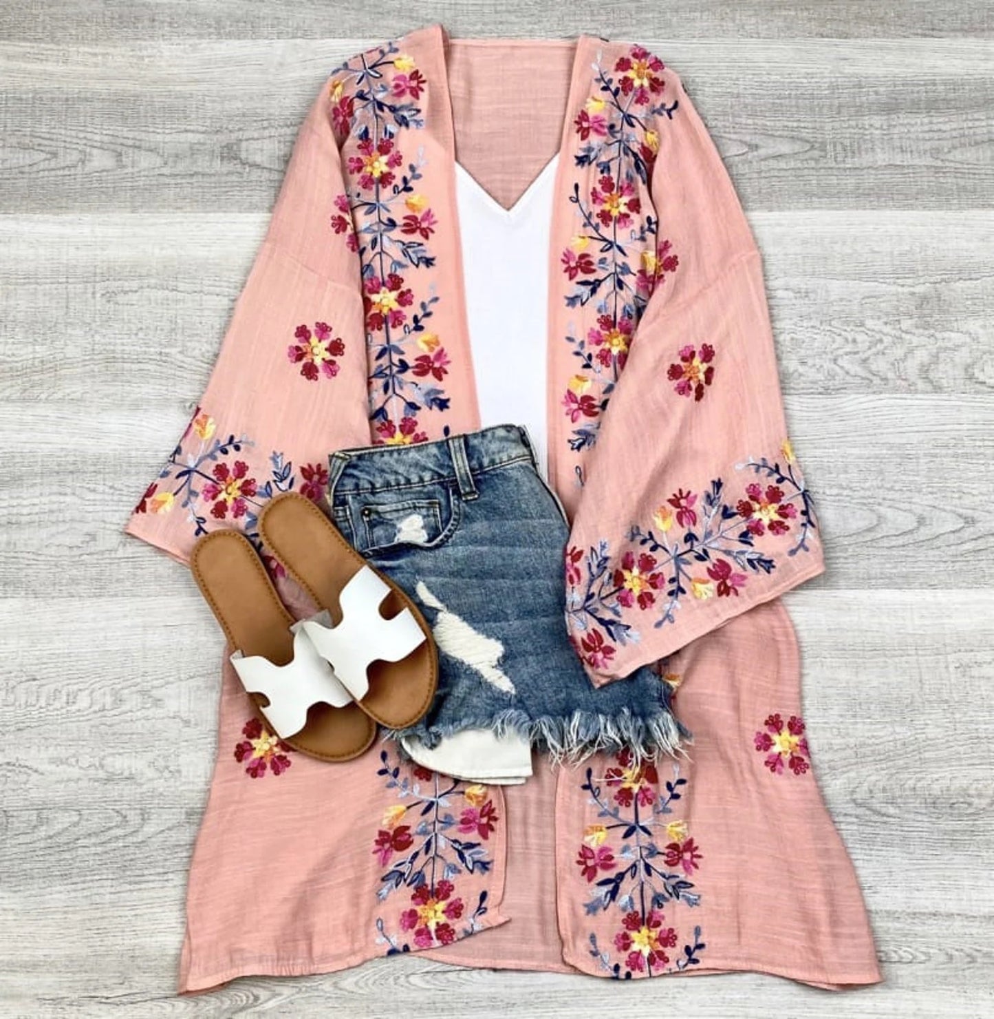 Elsa Flower Embroidered Cardigan