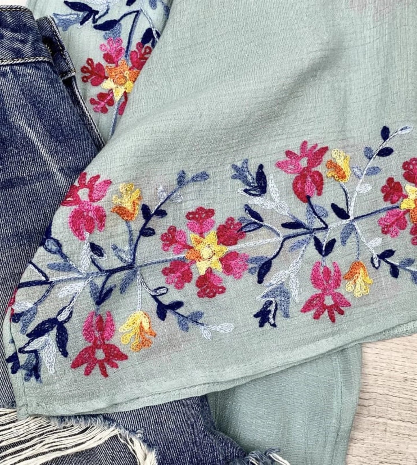 Elsa Flower Embroidered Cardigan