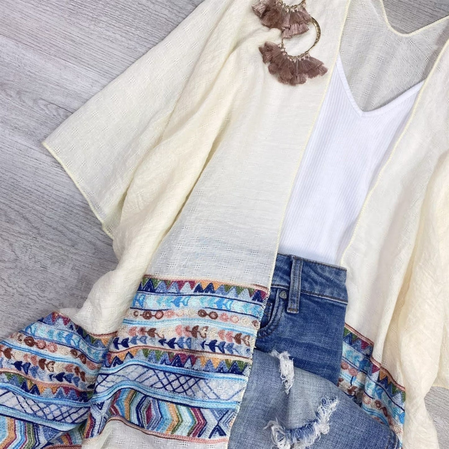 Brandie Tassel Kimono