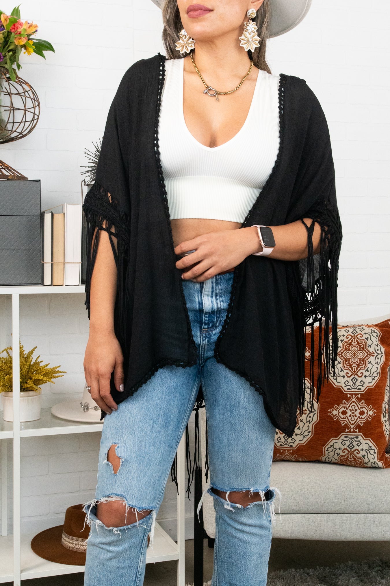 Medallion Boho Tassel Kimono