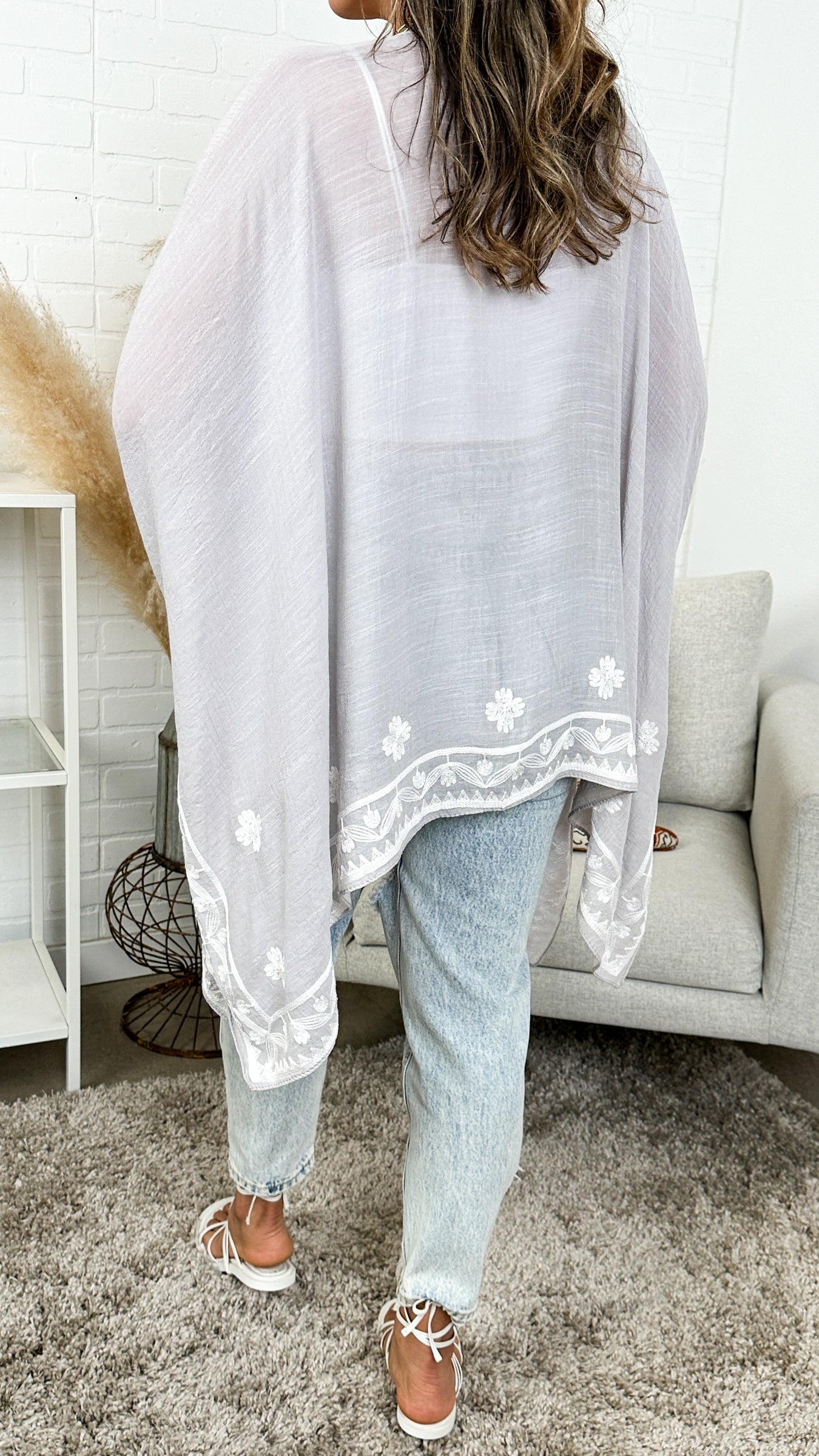 Meghan Embroidered Boho Kimono