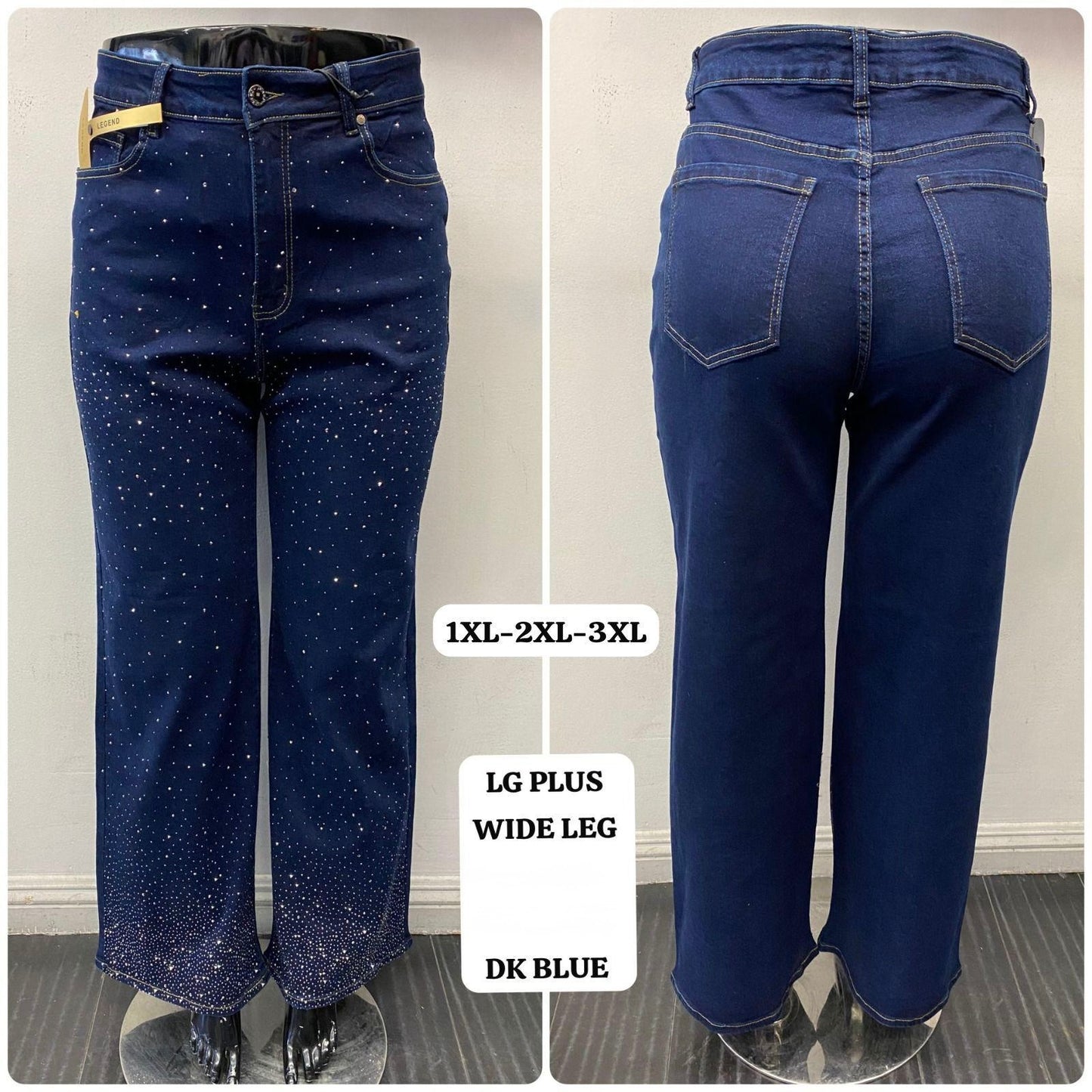 Luz PLUS Rhinestone jeans 32" INSEAM