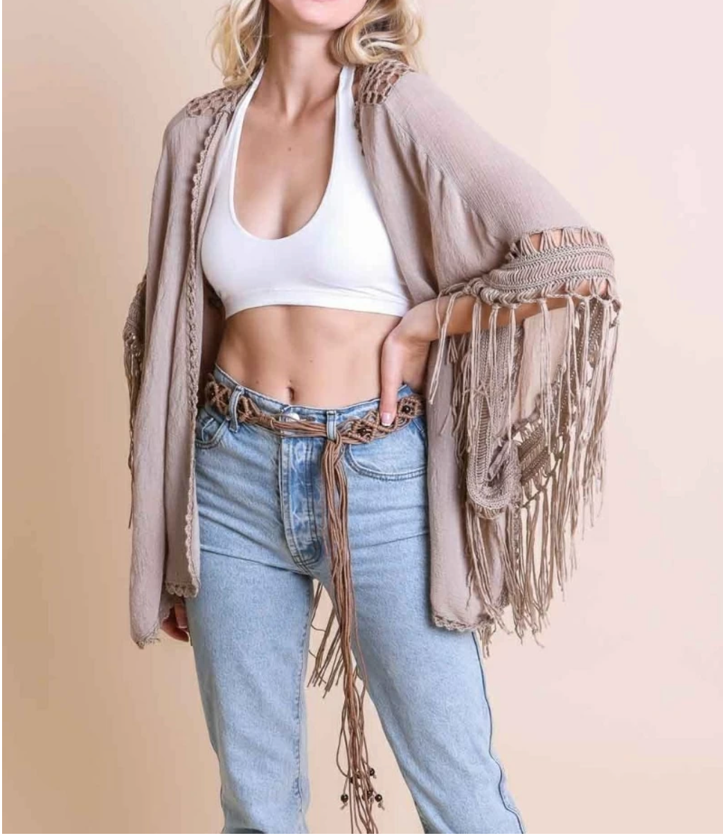 Medallion Boho Tassel Kimono