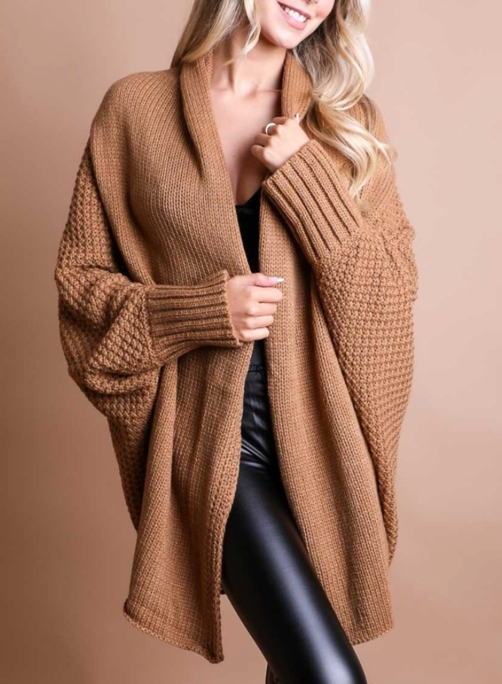 Kelsey Boho Sleeve Knit Cardigan