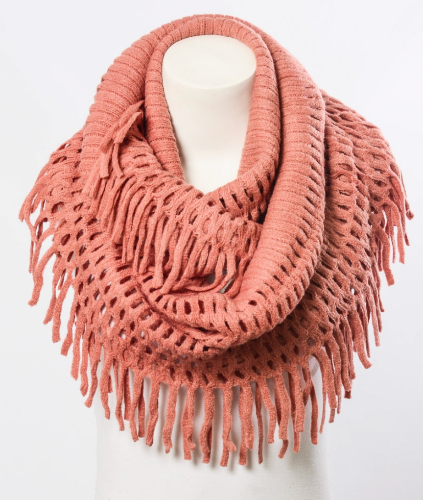 Tassel Infinity Scarf