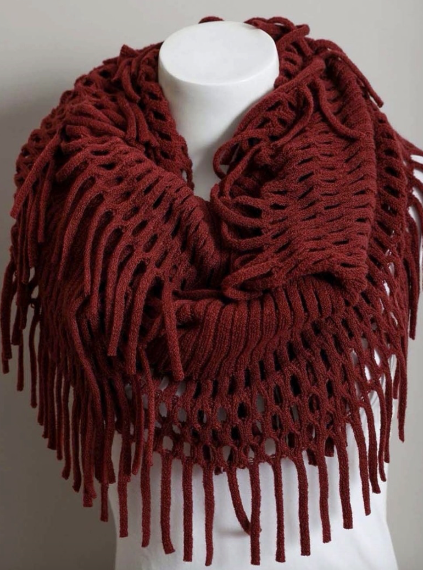 Tassel Infinity Scarf