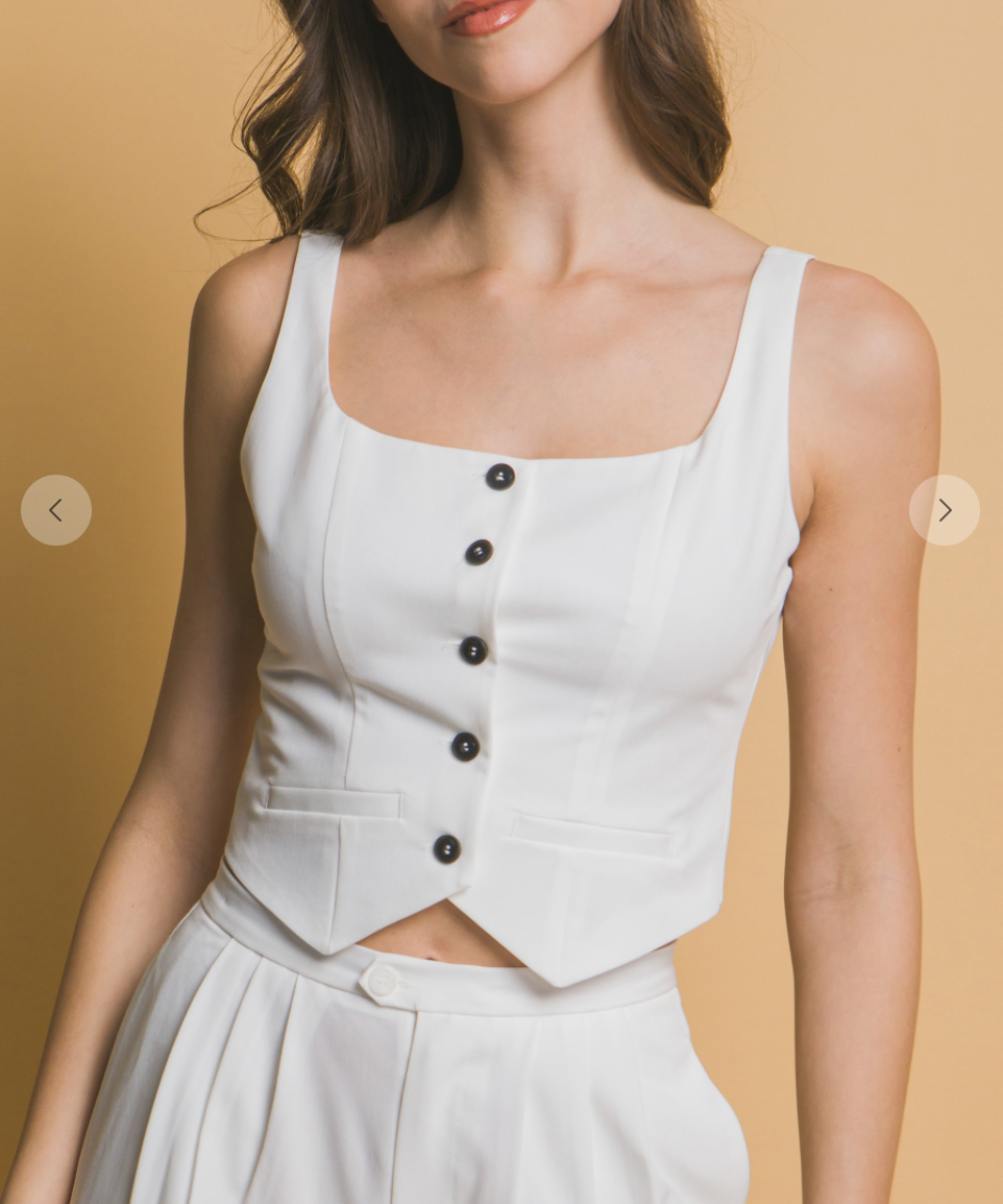 Stephanie Crop Vest Top