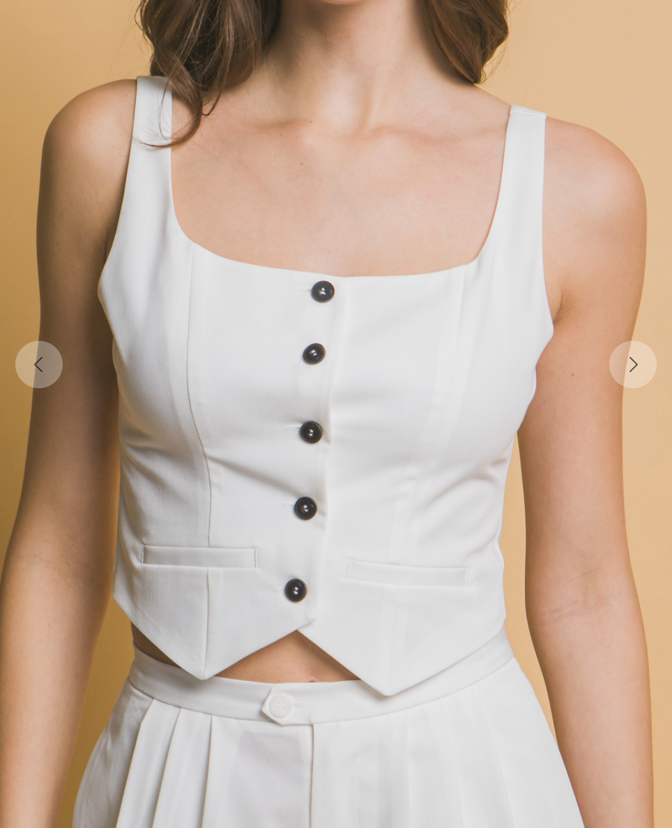 Stephanie Crop Vest Top