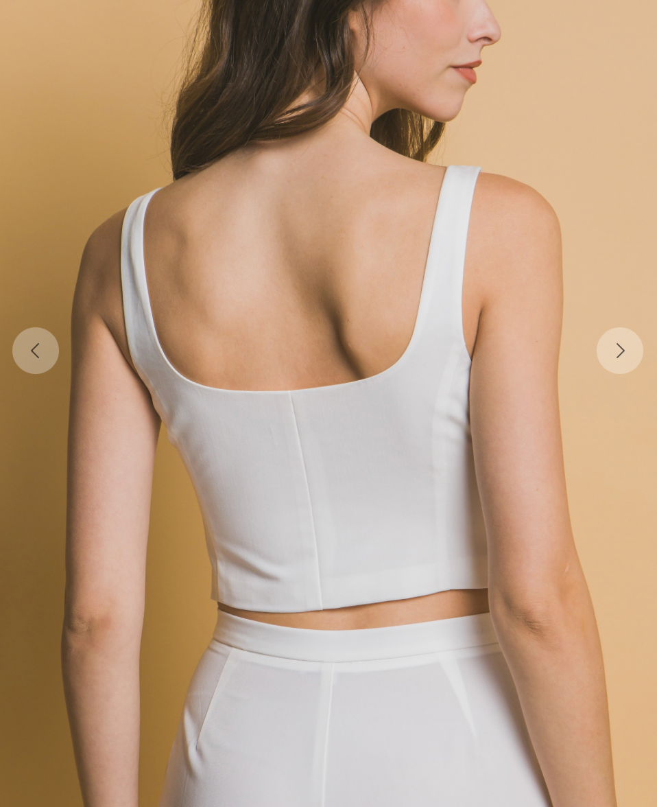 Stephanie Crop Vest Top