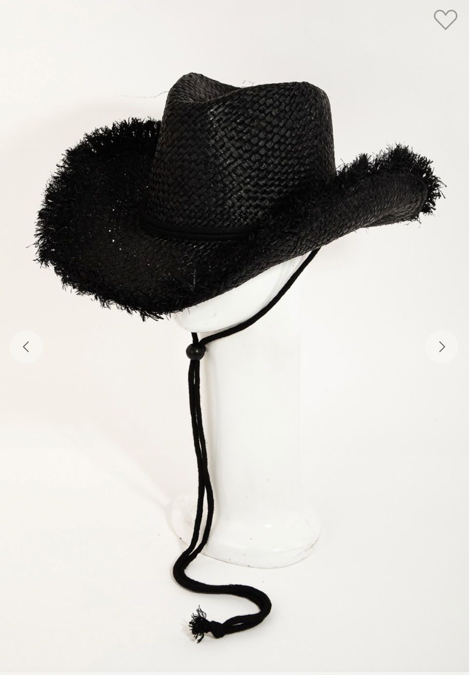 Hannah Straw Basket Weave Western Cowboy Hat