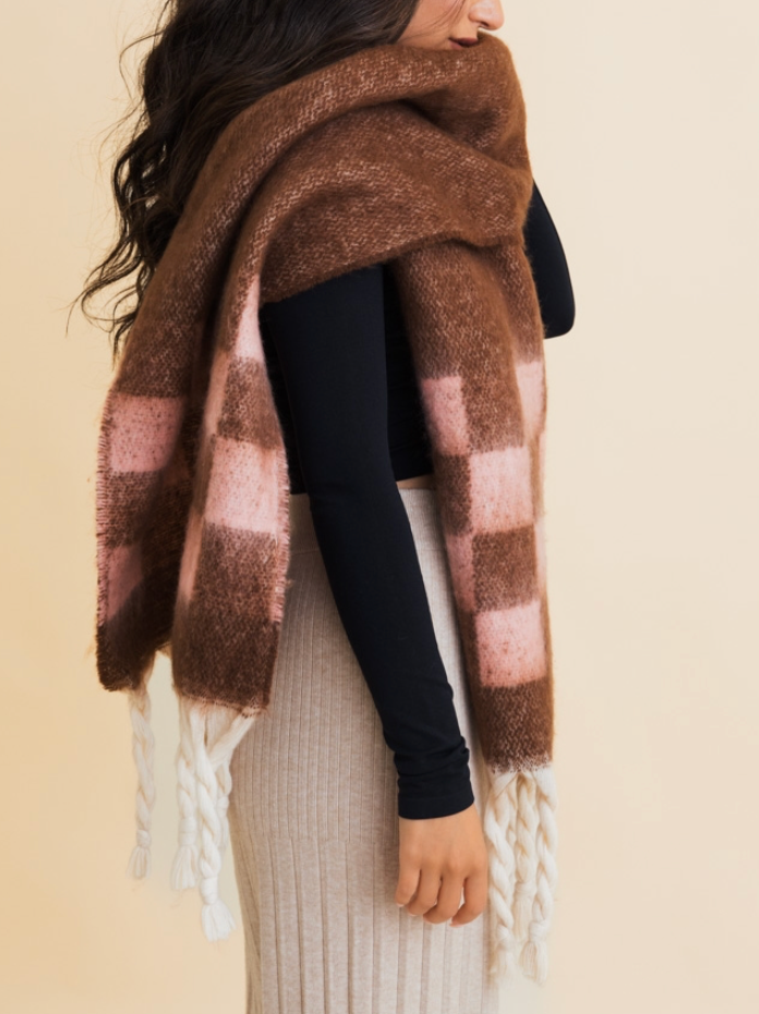 Regina Checker Chunky Skarf