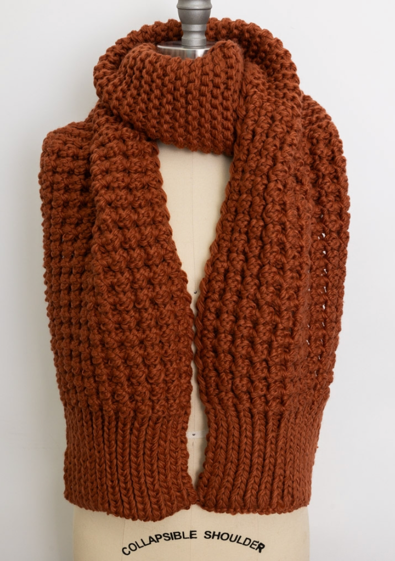 Sofia Waffle Knit Scarf