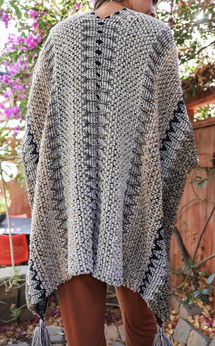Dalila Colorful Ruana/ Cardigan