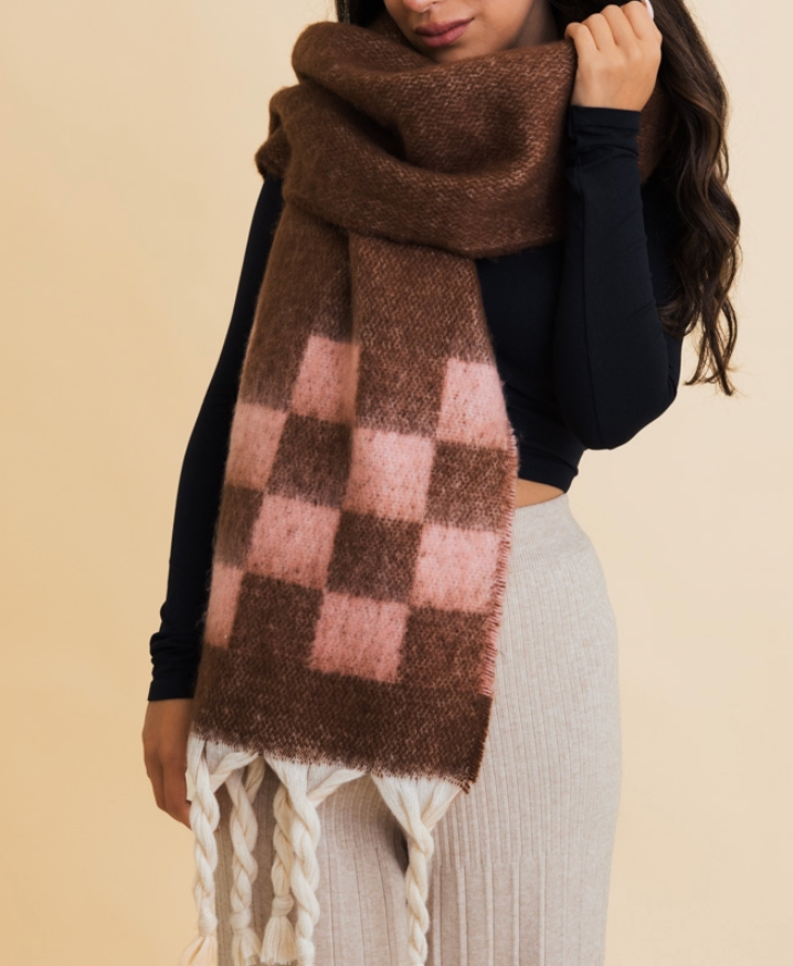 Regina Checker Chunky Skarf