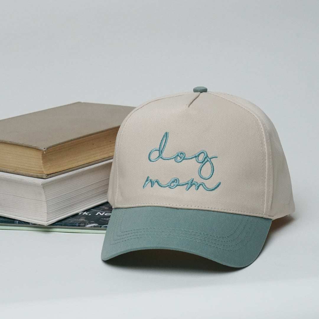 Dog Mom A-Frame Trucker Snapback Two-Tone Hat