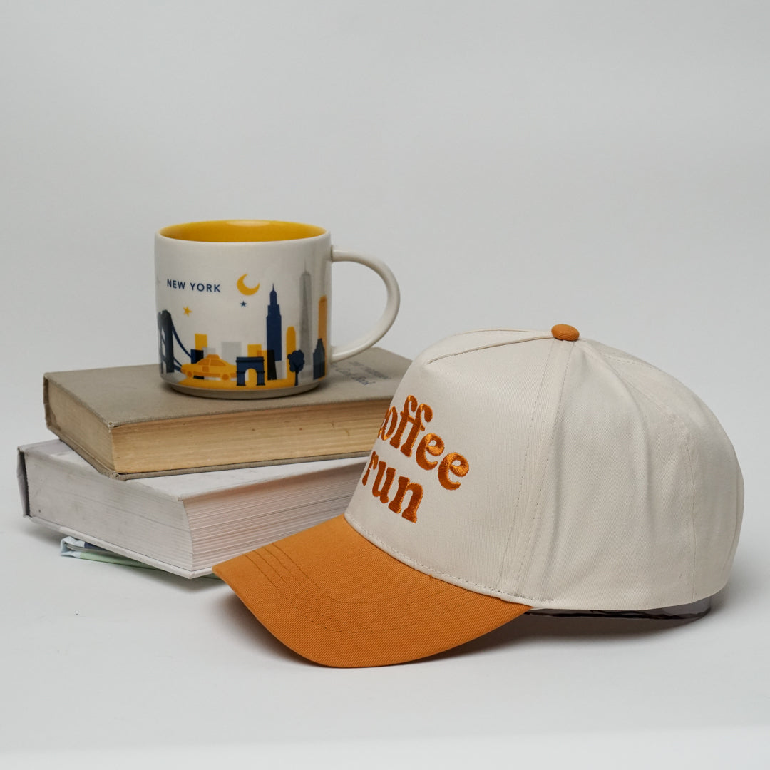 Coffee Run Snapback A Frame Baseball Hat
